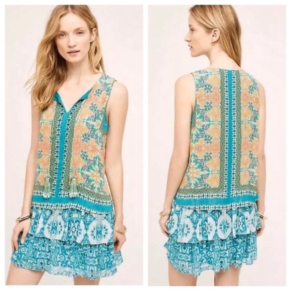 Anthropologie| Hemant & Nandita Moana Silk Small - Picture 2 of 16